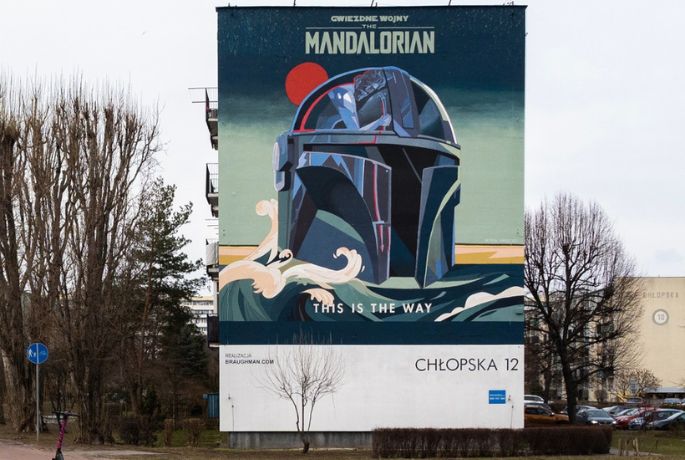 Niezwykłe murale promujące trzeci sezon The Mandalorian