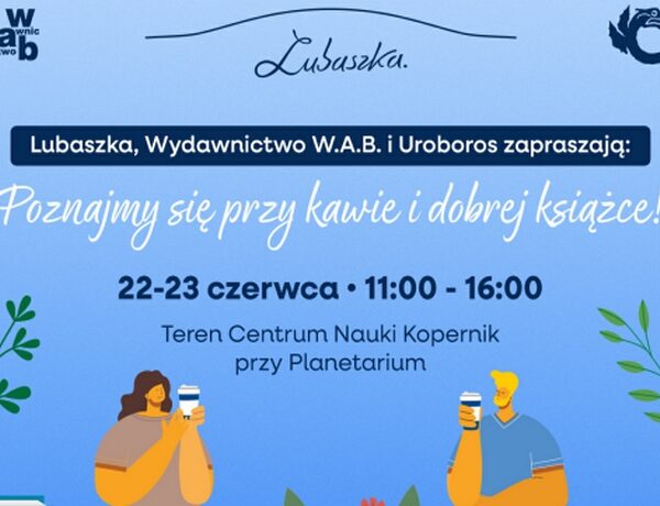 Plenerowa kawiarnia i czytelnia wydawnictwa W.A.B. i Lubaszki